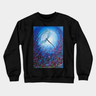Dark Flower Dragonfly Moon Crewneck Sweatshirt